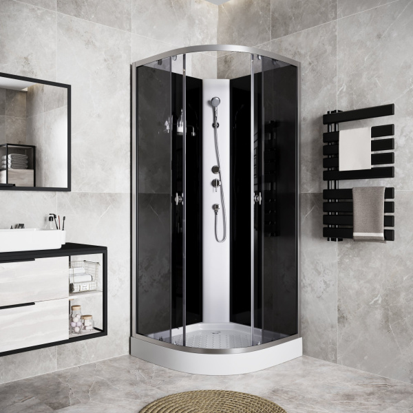 Душевая кабина 90x90 Niagara Eco E90/13/TN/BK Душевая кабина 90x90 Niagara Eco E90/13/TN/BK