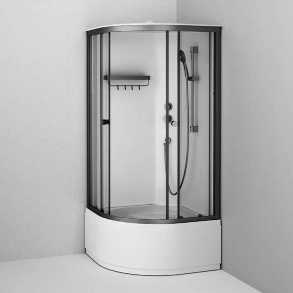 Душевая кабина AM.PM X-Joy 90x90 W94C-401A-090BT профиль черный