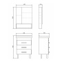 Тумба с раковиной Comforty Никосия 60 см 00-00011160 напольная белая