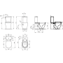 Напольный пристенный унитаз для монтажа с бачком Ideal Standard CONNECT E803701 Напольный пристенный унитаз для монтажа с бачком Ideal Standard CONNECT E803701