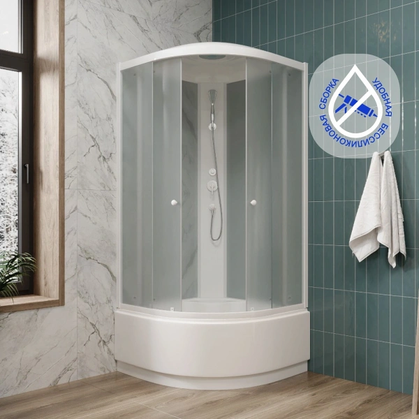 Душевая кабина Parly Effect EF821 профиль белый