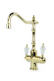 Смеситель для кухни Boheme Kitchen 112-CRST золото глянцевое