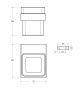 Стакан подвесной  Cezares SLIDER SLIDER-TUMS-01 хром Стакан подвесной  Cezares SLIDER SLIDER-TUMS-01 хром