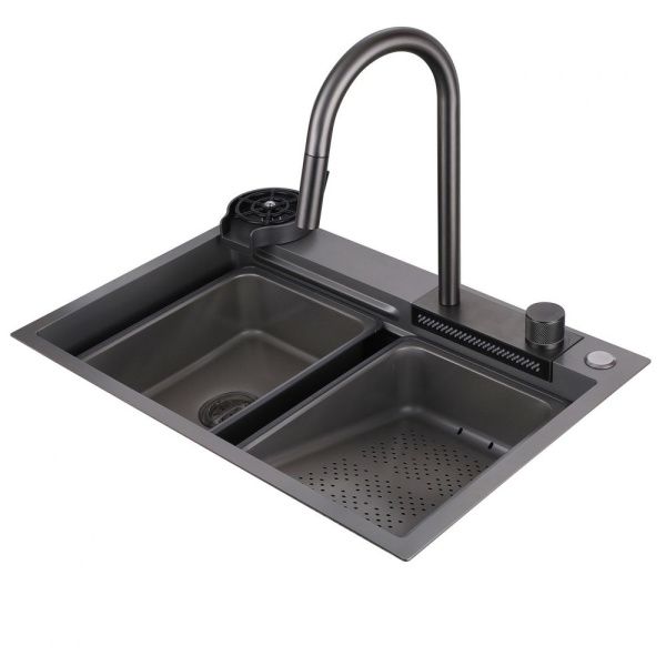 Кухонная мойка ABBER Wasser Kreis AF2194NG никель Кухонная мойка ABBER Wasser Kreis AF2194NG никель