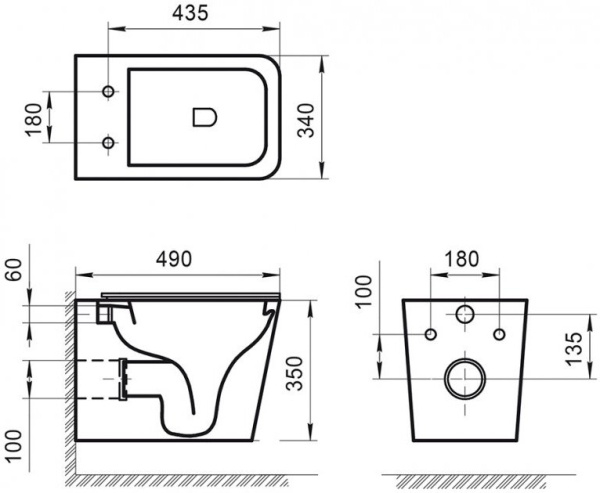 Унитаз BelBagno Ardente-R BB520CHR подвесной безободковый