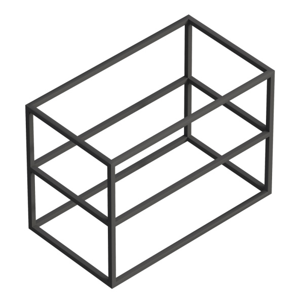 Консоль Cezares Cadro 90 см CADRO-90-46-58-2C-SO-MET-ST под раковину подвесная