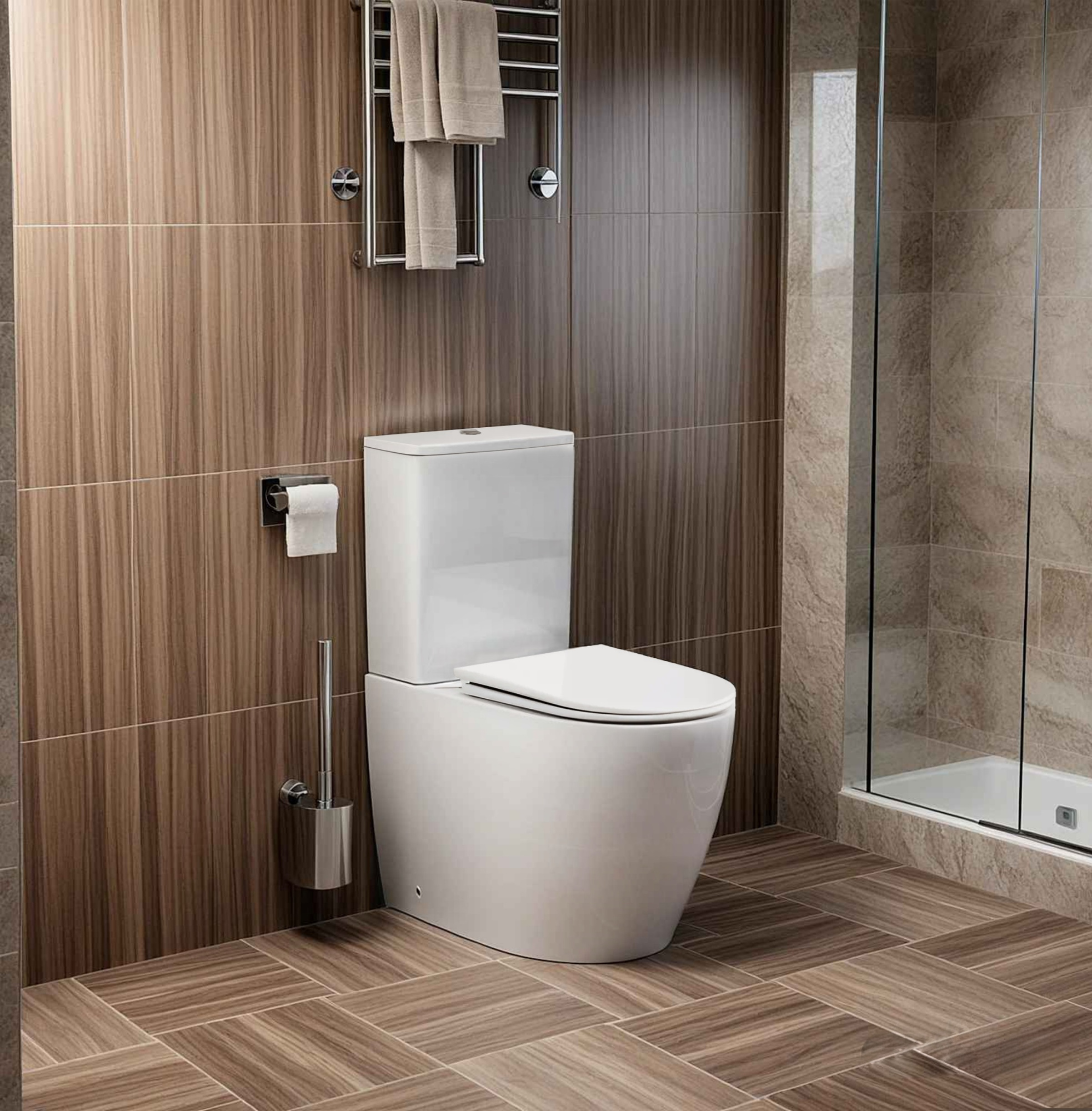 Унитаз-компакт Ceruttispa Vince CT10373 безободковый с микролифтом