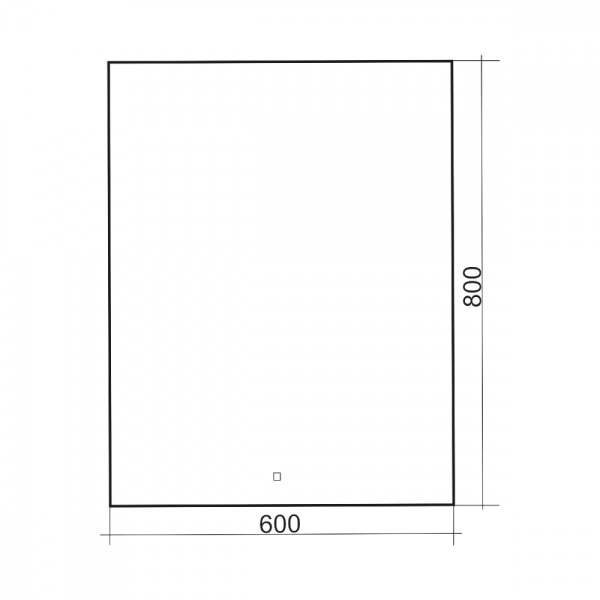Зеркало с подсветкой, сенсорным выключателем и диммером 60x80 см ABBER  AG6103S-0,6 Зеркало с подсветкой, сенсорным выключателем и диммером 60x80 см ABBER  AG6103S-0,6