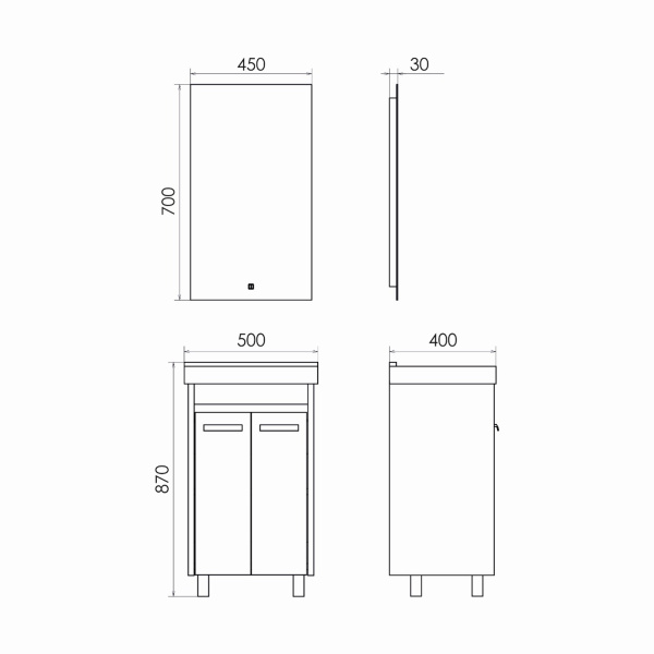 Тумба с раковиной Comforty Марио 50 см 00-00008849 напольная сосна лоредо