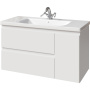 Тумба под раковину Caprigo Forte 100 см 36115R-SF027 подвесная белая