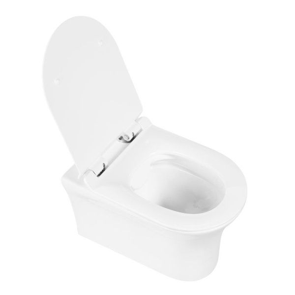 Унитаз подвесной безободковый  BelBagno ANCONA BB1224CHR-SM Унитаз подвесной безободковый  BelBagno ANCONA BB1224CHR-SM