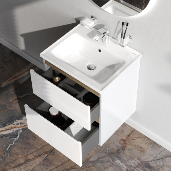 Тумба под раковину Am.Pm X-Joy 55 см M85AFHX0552WG подвесная белая