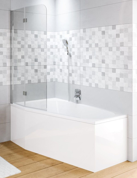 Шторки на ванну Riho Novik 80x150 G003043120 профиль хром