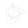 Стеклянный диспенсер для жидкого мыла с настенным держателем AM.PM Inspire 2.0 A50A36922 Стеклянный диспенсер для жидкого мыла с настенным держателем AM.PM Inspire 2.0 A50A36922
