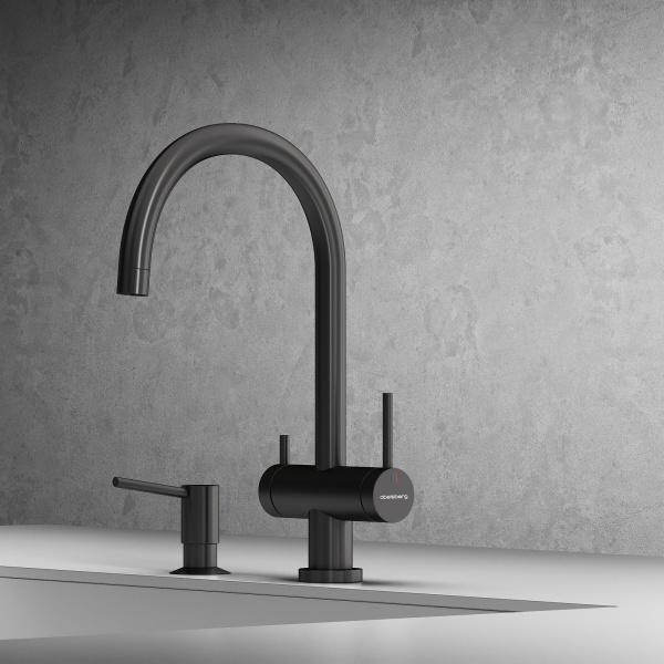 Смеситель для кухонной мойки Abelsberg Aera AWF70029GM космическая сталь брашированный