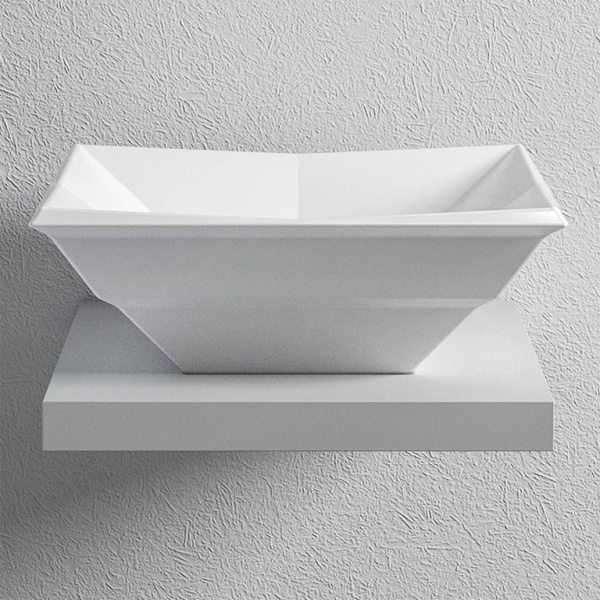 Раковина на столешницу Bien Kristal KRLG04101FD0W3000