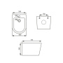 Подвесное биде IDDIS Calipso CALRW02i82 Подвесное биде IDDIS Calipso CALRW02i82