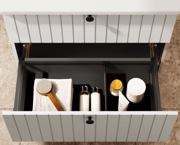 Модуль с круглой раковиной 47х80х67 см VitrA Root Groove 69436 матовый белый Модуль с круглой раковиной 47х80х67 см VitrA Root Groove 69436 матовый белый