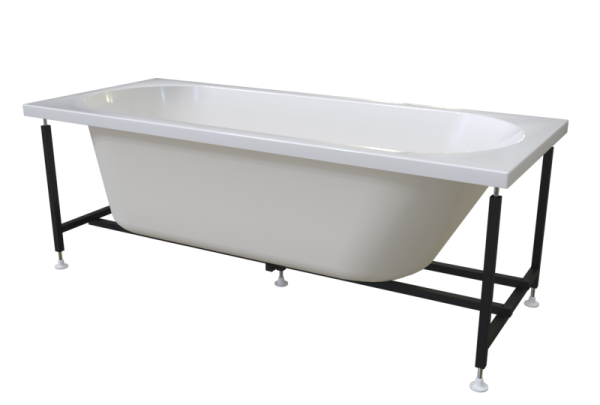 Ванна акриловая Radomir Вальс 170x70 1-01-0-0-1-336 белая пристенная с каркасом