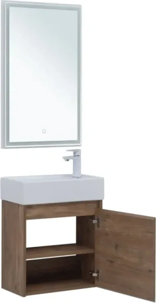 Мебель для ванной Aquanet Nova Lite 50 подвесная дуб рустикальный