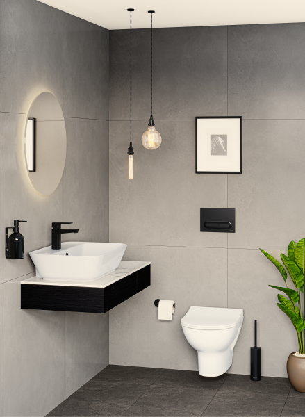 Смеситель для раковины VitrA Root Square A4273136EXP матовый черный