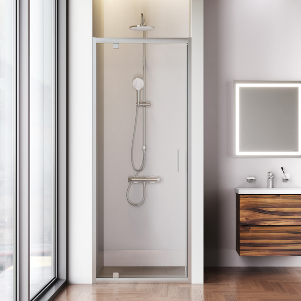 Душевая дверь AM.PM Gem 80x195 W90G-80-1P-MT профиль хром