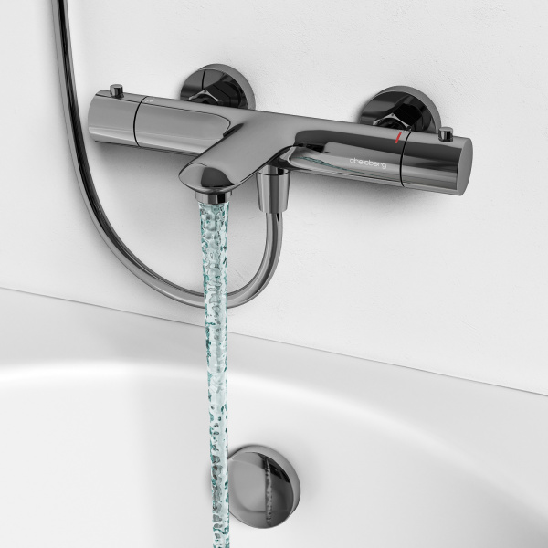 Смеситель для ванны с термостатом Abelsberg Perfecta INF61101CH хром глянцевый