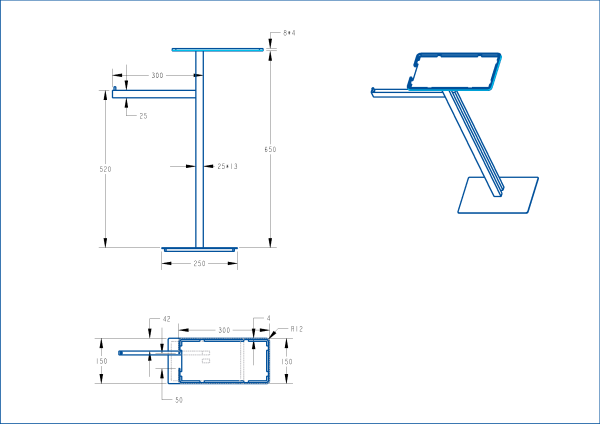 Стойка для ванной Boheme 10952-MW белый матовый