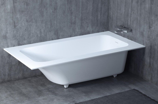 Ванна из литьевого камня Salini Orlanda 180х80 102112G белая глянцевая