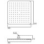 Верхний душ Ideal Standard B0025AA для душа Верхний душ Ideal Standard B0025AA для душа