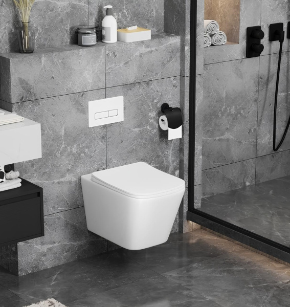 Унитаз Ceruttispa Maiella Aria CT9164 подвесной безободковый с сиденьем микролифт