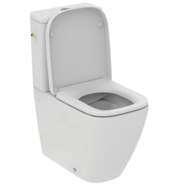 Безободковый напольный пристенный унитаз Ideal Standard i.life S T500001 Безободковый напольный пристенный унитаз Ideal Standard i.life S T500001