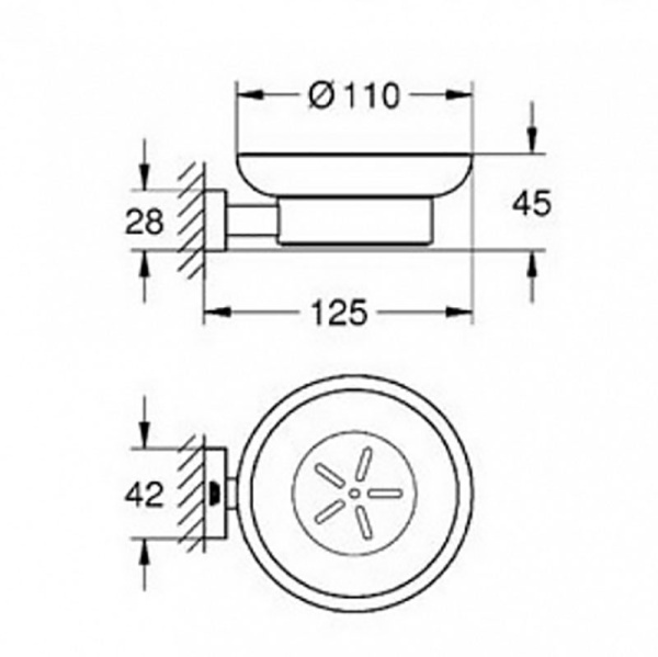Мыльница  Grohe  40754001 Мыльница  Grohe  40754001
