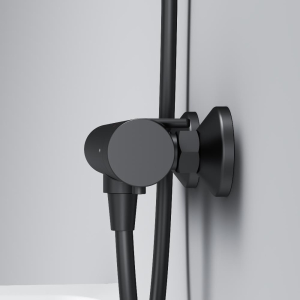 Смеситель для ванны с термостатом Am.Pm X-Joy F85A40022 черный матовый