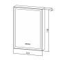 Зеркало-шкаф Silver Mirrors Киото 50 с часами и сменой цвета LED-00002356 Зеркало-шкаф Silver Mirrors Киото 50 с часами и сменой цвета LED-00002356