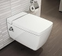 Подвесной безободковый унитаз с функцией биде Vitra Metropole 7672B003-1687 без сиденья Подвесной безободковый унитаз с функцией биде Vitra Metropole 7672B003-1687 без сиденья