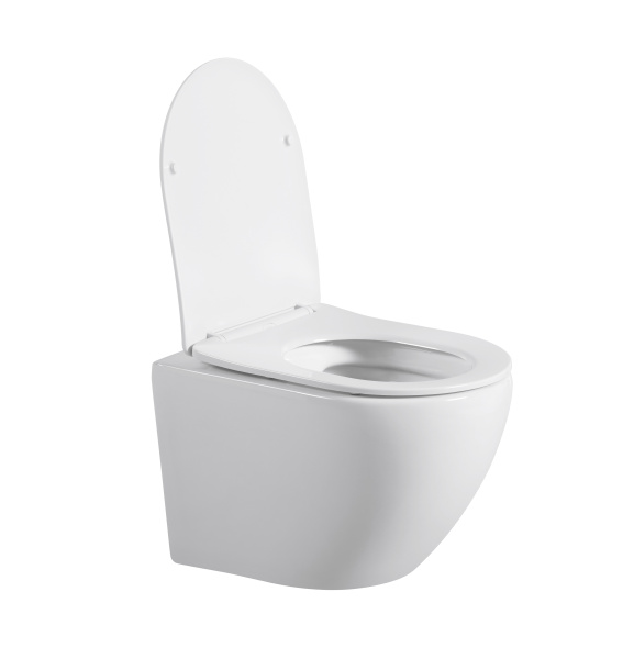 Унитаз подвесной Sapbox Notis SB7062C1-W безободковый с микролифтом