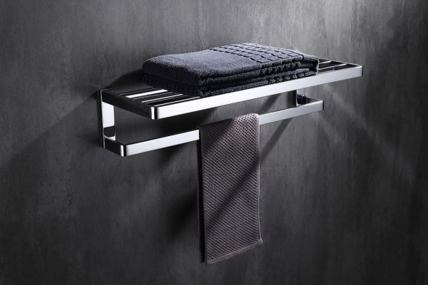 Полка для полотенец 60x21x13 см ABBER Westen AA1758 хром Полка для полотенец 60x21x13 см ABBER Westen AA1758 хром