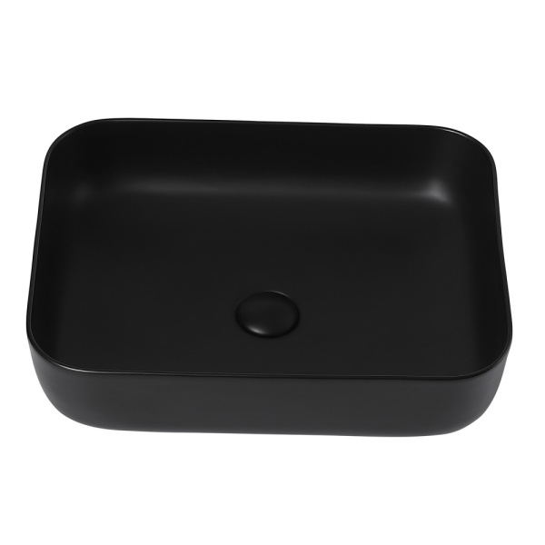 Раковина накладная Abber Rechteck 50 см AC2202MB черная матовая