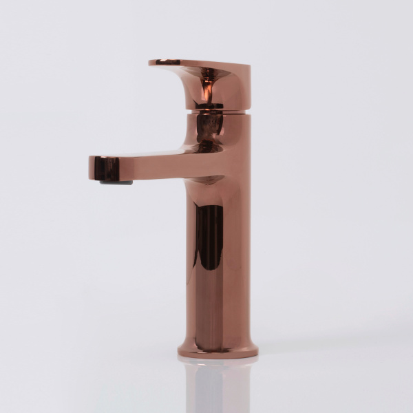 Смеситель для раковины WasserKRAFT Asphe 7703 розовое золото глянцевый