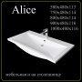 Мебельная раковина Madera Alice 4627173210300 60 см белая глянцевая