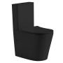 Унитаз-компакт безободковый ABBER Bequem AC1112TMB черный матовый с сиденьем Унитаз-компакт безободковый ABBER Bequem AC1112TMB черный матовый с сиденьем