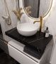 Столешница прямая 80х45 см Armadi Art FLAT NERO MARQUINA 869-080-NM Столешница прямая 80х45 см Armadi Art FLAT NERO MARQUINA 869-080-NM