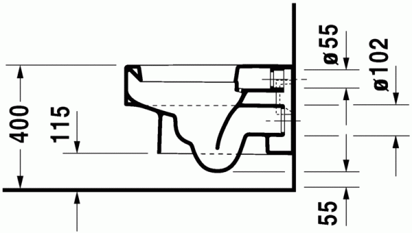 Унитаз подвесной DURAVIT VERO 2217090064 Унитаз подвесной DURAVIT VERO 2217090064
