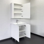 Тумба с раковиной Comforty Лима 70 см 00-00004892 напольная белая
