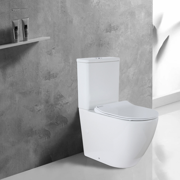 Унитаз-компакт Azario Grado AZ-2141 безободковый с микролифтом