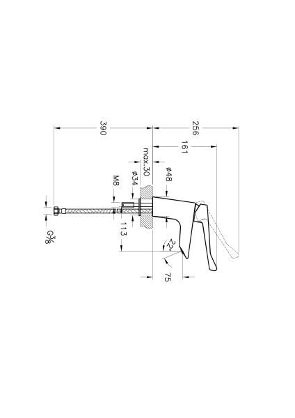 Смеситель для раковины Vitra A42484EXP Смеситель для раковины Vitra A42484EXP