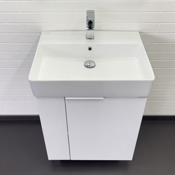 Тумба с раковиной Comforty Асти 60 см 00-00019247 напольная белая