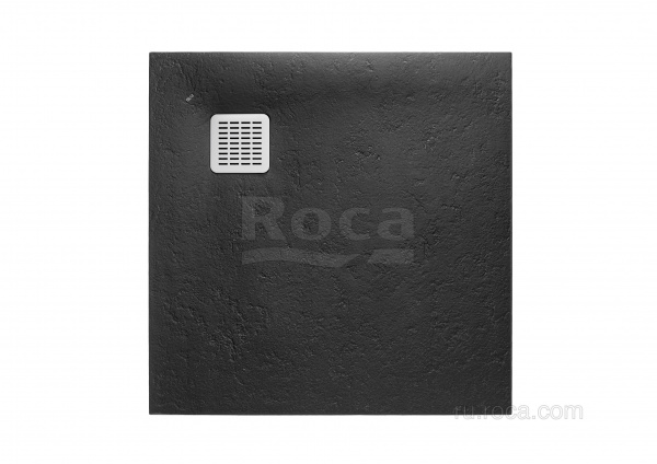 Душевой поддон искусственный камень Roca Terran 900X900 черный Душевой поддон искусственный камень Roca Terran 900X900 черный
