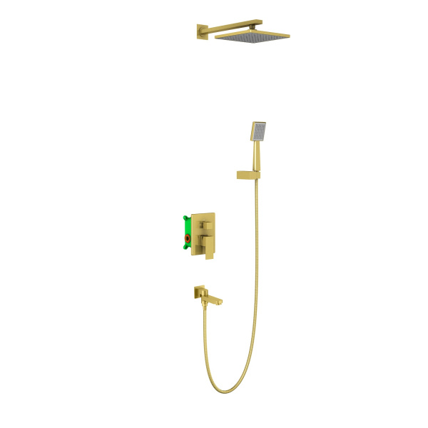 Душевая система встроенная Timo Selene SX-3069/17SM золото матовое Душевая система встроенная Timo Selene SX-3069/17SM золото матовое